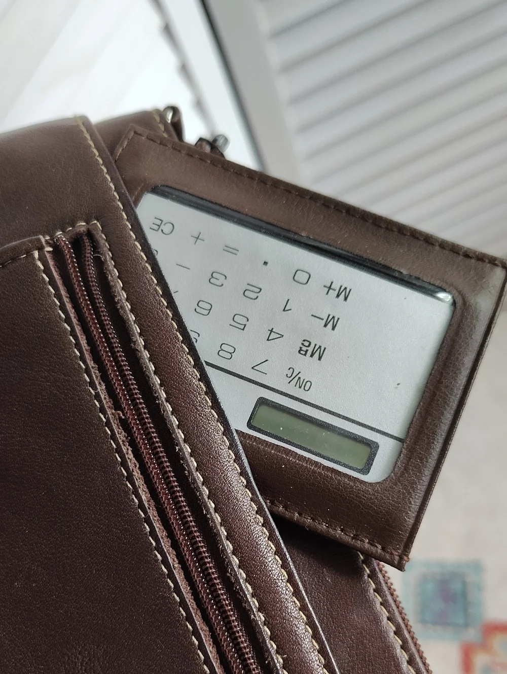 Vintage Leather Wallet/ Clutch